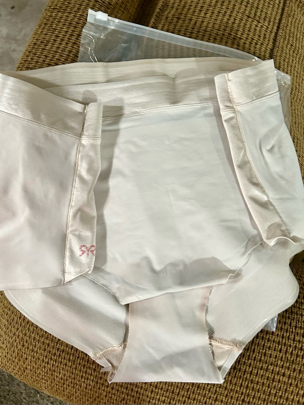 Ruby Ribbon 🎀 Cream High-Waist Shaping Briefs -